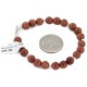 Certified Authentic .925 Sterling Silver Navajo Natural Goldstone Native American Bracelet 12895-2