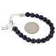 Certified Authentic Navajo .925 Sterling Silver Natural Goldstone Native American Bracelet 12866-2