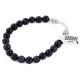 Certified Authentic Navajo .925 Sterling Silver Natural Goldstone Native American Bracelet 12866-2