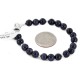 Certified Authentic Navajo .925 Sterling Silver Natural Goldstone Native American Bracelet 12866-3