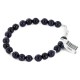 Certified Authentic Navajo .925 Sterling Silver Natural Goldstone Native American Bracelet 12866-3