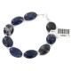 Certified Authentic Navajo .925 Sterling Silver Natural Lapis Native American Bracelet 12894-1 Certified Authentic Navajo .925 Sterling Silver Natural Lapis Native American Bracelet 12894-1