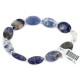 Certified Authentic .925 Sterling Silver Navajo Natural Lapis Native American Bracelet 12894-2 Certified Authentic .925 Sterling Silver Navajo Natural Lapis Native American Bracelet 12894-2