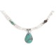 Certified Authentic Navajo .925 Sterling Silver White Howlite Native American Necklace 25232-2