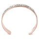 Handmade Certified Authentic Navajo Pure .925 Sterling Silver and Copper Native American Bracelet 12703-4
