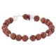 Certified Authentic .925 Sterling Silver Navajo Natural Goldstone Native American Bracelet 12895-2