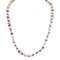 Certified Authentic .925 Sterling Silver White Howlite Amethyst Native American Necklace 15349-14