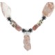 Certified Authentic Navajo .925 Sterling Silver Natural Agate Hematite Turquoise Native American Necklace 750122-4