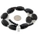 Certified Authentic Navajo .925 Sterling Silver Natural Black Onyx Native American Necklace 25287-2