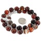 Certified Authentic Navajo .925 Sterling Silver Natural Carnelian Native American Necklace 25288-1