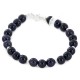 Certified Authentic Navajo .925 Sterling Silver Natural Goldstone Native American Bracelet 12866-3