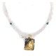 12kt Gold Filled .925 Sterling Silver Wolf Handmade Certified Authentic Navajo Natural Turquoise Pink Quartz Native American Necklace 24324-5-16047-10 12kt Gold Filled .925 Sterling Silver Wolf Handmade Certified Authentic Navajo Natural Turquoise Pink Quartz Native American Necklace 24324-5-16047-10