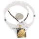 12kt Gold Filled .925 Sterling Silver Wolf Handmade Certified Authentic Navajo Natural Turquoise Pink Quartz Native American Necklace 24324-5-16047-10 12kt Gold Filled .925 Sterling Silver Wolf Handmade Certified Authentic Navajo Natural Turquoise Pink Quartz Native American Necklace 24324-5-16047-10