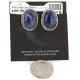 .925 Sterling Silver Handmade Navajo Natural Lapis Stud Native American Earrings 12886-3 .925 Sterling Silver Handmade Navajo Natural Lapis Stud Native American Earrings 12886-3