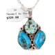 .925 Sterling Silver Handmade Certified Authentic Navajo Turquoise Native American Necklace 14946 .925 Sterling Silver Handmade Certified Authentic Navajo Turquoise Native American Necklace 14946