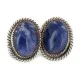 .925 Sterling Silver Handmade Navajo Natural Lapis Stud Native American Earrings 12886-3 .925 Sterling Silver Handmade Navajo Natural Lapis Stud Native American Earrings 12886-3