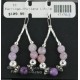 Certified Authentic Navajo .925 Sterling Silver Hooks Natural Pink Quartz and Sugilite Native American Earrings 390725007989 Certified Authentic Navajo .925 Sterling Silver Hooks Natural Pink Quartz and Sugilite Native American Earrings 390725007989