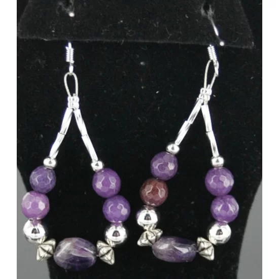 Navajo .925 Sterling Silver Hooks Natural Sugilite Amethyst Earring Native American Earrings 390722893204 Navajo .925 Sterling Silver Hooks Natural Sugilite Amethyst Earring Native American Earrings 390722893204