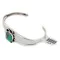 Handmade .925 Sterling Silver Navajo Natural Turquoise Native American Bracelet 12919