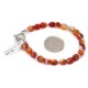 Certified Authentic Navajo Natural Carnelian Native American Bracelet 12920-2