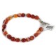 Certified Authentic Navajo Natural Carnelian Native American Bracelet 12920-2