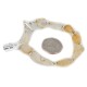 Certified Authentic Navajo Natural Quartz Native American Bracelet 12921-6