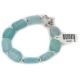 Certified Authentic Navajo Natural Blue Quartz Native American Bracelet 12921-2