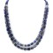 2 Strand Certified Authentic Navajo Natural Lapis Native American Necklace 17009
