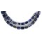 2 Strand Certified Authentic Navajo Natural Lapis Native American Necklace 17009