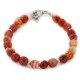 Certified Authentic Navajo Natural Carnelian Native American Bracelet 12920-2