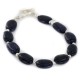 Certified Authentic Navajo Nickel Natural Purple Goldstone Native American Bracelet 12920-6 Certified Authentic Navajo Nickel Natural Purple Goldstone Native American Bracelet 12920-6