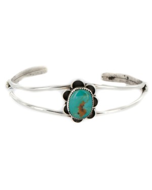 Handmade Certified Authentic .925 Sterling Silver Navajo Natural Turquoise Native American Bracelet 12919 Handmade Certified Authentic .925 Sterling Silver Navajo Natural Turquoise Native American Bracelet 12919