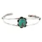 Handmade .925 Sterling Silver Navajo Natural Turquoise Native American Bracelet 12919