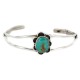 Handmade Certified Authentic .925 Sterling Silver Navajo Natural Turquoise Native American Bracelet 12919