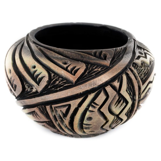 Handmade Certified Authentic Navajo Holbrook Native American Pottery 102493-6 Handmade Certified Authentic Navajo Holbrook Native American Pottery 102493-6