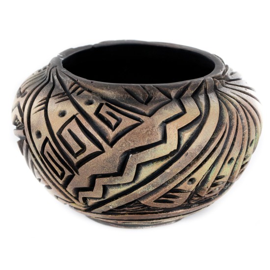 Handmade Certified Authentic Navajo Holbrook Native American Pottery 102493-6 Handmade Certified Authentic Navajo Holbrook Native American Pottery 102493-6