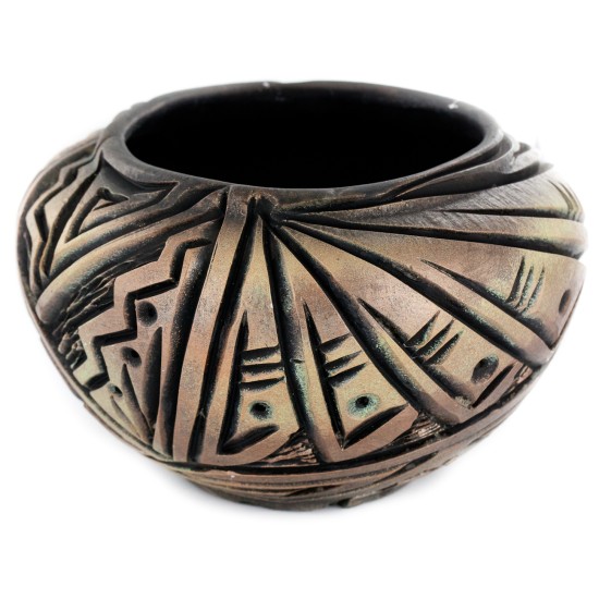 Handmade Certified Authentic Navajo Holbrook Native American Pottery 102493-9 Handmade Certified Authentic Navajo Holbrook Native American Pottery 102493-9