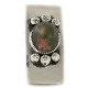 Handmade Certified Authentic Navajo Nickel and .925 Sterling Silver Natural Jasper Native American Money Clip 11250-51