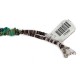 $430 Handmade Certified Authentic .925 Sterling Silver Navajo Natural Carico Lake and Turquoise Native American Necklace 15030-21-15360