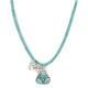$470 Handmade Certified Authentic .925 Sterling Silver Navajo Natural Turquoise Native American Necklace 15390-15275