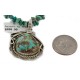 $480 Handmade Certified Authentic .925 Sterling Silver Navajo Natural Turquoise Native American Necklace 12923-1-25289 $480 Handmade Certified Authentic .925 Sterling Silver Navajo Natural Turquoise Native American Necklace 12923-1-25289
