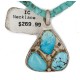 $470 Handmade Certified Authentic .925 Sterling Silver Navajo Natural Turquoise Native American Necklace 15390-15275