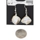 Certified Authentic Navajo .925 Sterling Silver Hooks Dangle Natural Mother of Pearl Native American Earrings 18107-4 Certified Authentic Navajo .925 Sterling Silver Hooks Dangle Natural Mother of Pearl Native American Earrings 18107-4