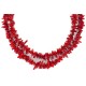 2 Strand Certified Authentic Navajo .925 Sterling Silver Hooks Coral Earrings and Native American Necklace Set 17012-18105-2