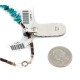 .925 Sterling Silver Certified Authentic Navajo Natural Turquoise Native American Necklace 14296-10-1577