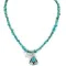 .925 Sterling Silver Navajo Certified Authentic Turquoise Native American Necklace 15215-1577