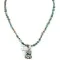 .925 Sterling Silver Navajo Certified Authentic Turquoise Pink Quartz Native American Necklace 15029-15794-5 .925 Sterling Silver Navajo Certified Authentic Turquoise Pink Quartz Native American Necklace 15029-15794-5