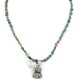 .925 Sterling Silver Navajo Certified Authentic Turquoise Pink Quartz Native American Necklace 15029-15794-5