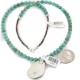 .925 Sterling Silver Certified Authentic Navajo Natural Turquoise Native American Necklace 5003-7-15222