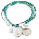 .925 Sterling Silver Certified Authentic Navajo Turquoise Opalite Native American Necklace 1490-16-15762-1 .925 Sterling Silver Certified Authentic Navajo Turquoise Opalite Native American Necklace 1490-16-15762-1